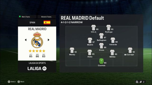 EA FC 24 נבחרת ריאל מדריד