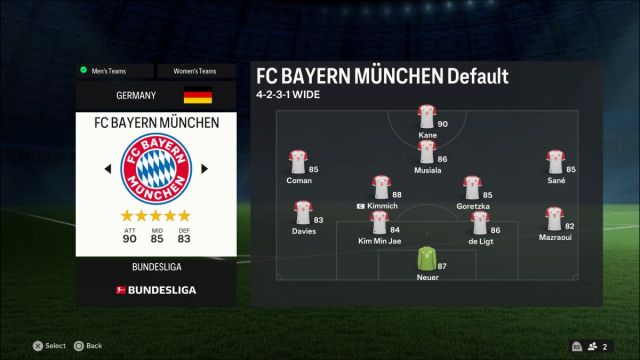 EA FC 24 נבחרת באיירן מינכן