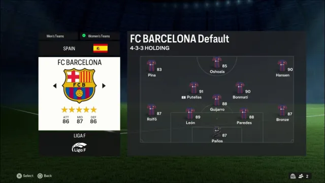 EA FC 24 FC Barcelona Squad נשים